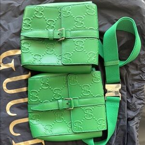 Gucci Green Crossbody Bag Set